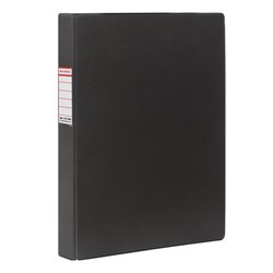Папка на 4 кольцах BRAUBERG, картон/ПВХ, 35 мм, черная, до 250 листов (удвоенный срок службы), 221483 - фото 16562864