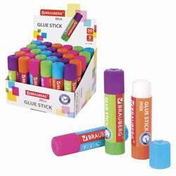 Клей-карандаш BRAUBERG MIX, 9 г, PVP основа, 229071 - фото 16563102