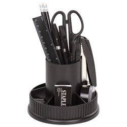 Канцелярский набор STAFF "Раунд", 13 предметов, круглое основание, вращающаяся конструкция, 230745 - фото 16563141