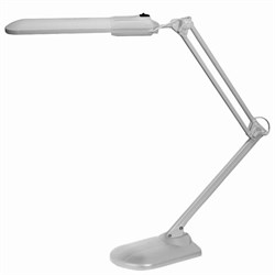 Настольная лампа светильник Дельта + на подставке, ЛЮМИНЕСЦЕНТНАЯ, цоколь 2G7, 11 Вт, серый - фото 16563259