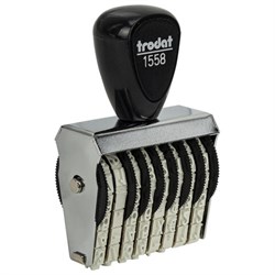 Нумератор ручной ленточный, 8 разрядов, оттиск 38х5 мм, TRODAT 1558, 86111 - фото 16563297