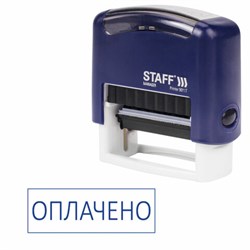 Штамп стандартный STAFF "ОПЛАЧЕНО", оттиск 38х14 мм, "Printer 9011T", 237421 - фото 16563336