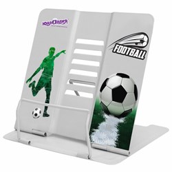 Подставка для книг и учебников большая ЮНЛАНДИЯ "Play Football", регулируемый наклон, металлическая, 237574 - фото 16563367