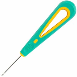 Шило с крючком, общая длина 140 мм, d=2 мм, прорезиненная ручка, STAFF, 238115 - фото 16563405