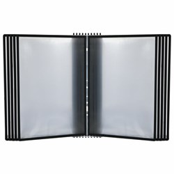 Демосистема настенная на 10 панелей, с 10 черными панелями А4, STAFF "Profit", 238146 - фото 16563410