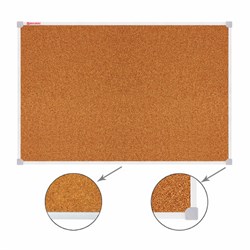 Доска пробковая 70х50 см, ПВХ-рамка, ГАРАНТИЯ 10 ЛЕТ, РОССИЯ, BRAUBERG, 238188 - фото 16563418