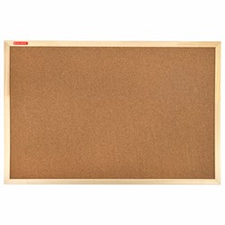 Доска пробковая для объявлений 60х90 см, деревянная рамка, BRAUBERG Wood, 238311 - фото 16563431