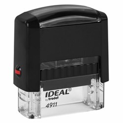 Штамп стандартный "ВХОД №", оттиск 38 х 14 мм, синий, TRODAT IDEAL 4911 DB - 1.22, 161488 - фото 16563441