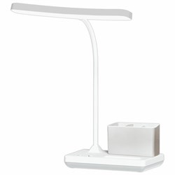 Настольная лампа / светильник беспроводная SONNEN PT-301, органайзер, USB, LED, 4 Вт, 3 режима, 238778 - фото 16563464