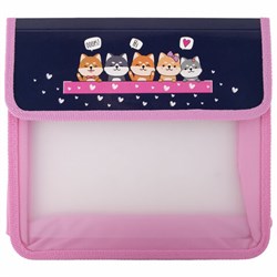 Папка для тетрадей ЮНЛАНДИЯ А5, пластик, 2 отделения, клапан на липучке, "Dream Team", 271490 - фото 16563619