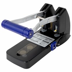 Дырокол металлический МОЩНЫЙ BRAUBERG "EXTRA Heavy duty", до 160 листов, черно-синий, 272722 - фото 16563825