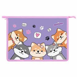 Папка для тетрадей ЮНЛАНДИЯ А4, 1 отделение, пластик, на молнии, "Best fellows", 273348 - фото 16563951