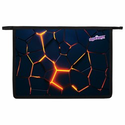 Папка для тетрадей ЮНЛАНДИЯ А4, 1 отделение, пластик, на молнии, "Volcano split", 273350 - фото 16563953