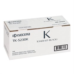 Тонер-картридж KYOCERA (TK-5230K) ECOSYS P5021cdn/cdw/M5521cdn/cdw, черный, ресурс 2600 стр., оригинальный, 1T02R90NL0 - фото 16564359