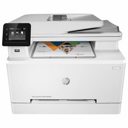 МФУ лазерное ЦВЕТНОЕ HP Color LaserJet Pro M283fdw "4 в 1", 21 стр./мин., 40000 стр./мес, ДУПЛЕКС, Wi-Fi, сетевая карта, 7KW75A - фото 16564444