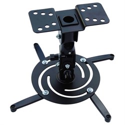 Кронштейн для проекторов настенно-потолочный CACTUS CS-VM-PR04-BK, высота 20,7 см, 21 кг - фото 16564468