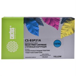 Картридж струйный CACTUS (CS-B3P21A) для HP DesignJet T920/T1500/T2530, желтый - фото 16565251