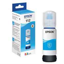 Чернила EPSON 112 (C13T06C24A) для СНПЧ EPSON L11160 /L15150 /L15160 /L6550/L6570, голубые, ОРИГИНАЛЬНЫЕ - фото 16565337