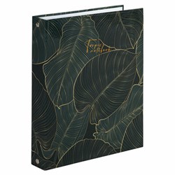 Тетрадь на кольцах А5 (175х215 мм), 240 листов, твердый картон, клетка, с разделителями, BRAUBERG, Листья, 404099 - фото 16565722