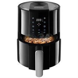 Аэрогриль KITFORT КТ-2225, 1000 Вт, 1,9 л, 6 программ, таймер, сенсорное управление, черный - фото 16565900