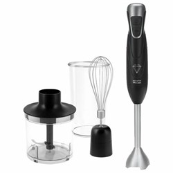 Блендер погружной POLARIS PHB 0848 Brilliant Collection, 800 Вт, 2 режима, 3 насадки, стакан, черный - фото 16566016