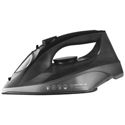 Утюг POLARIS PIR 2430K, 2400 Вт, керамическое покрытие, самоочистка, антикапля, антинакипь, черный, 57591 - фото 16566026