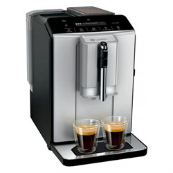 Кофемашина BOSCH TIE20301, 1300 Вт, объем 1,4 л, автокапучинатор, серебристая/черная - фото 16566056