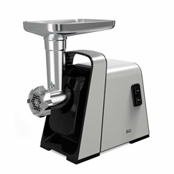 Мясорубка BQ (БИ-КЬЮ) MG2002, 2100 Вт, производительность 2,4 кг/мин, 5 насадок, реверс, стальная, 86196465 - фото 16566161