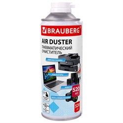 Баллон со сжатым воздухом BRAUBERG ДЛЯ ОЧИСТКИ ТЕХНИКИ 520 мл, 513287 - фото 16566303