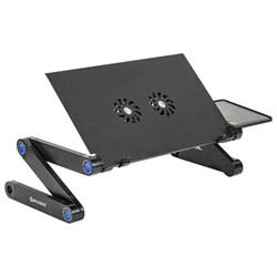 Подставка складной столик для ноутбука с охлаждением, регулируемый, 420х260 мм, BRAUBERG, 513619 - фото 16566323