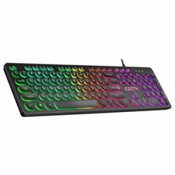 Клавиатура проводная игровая DEFENDER OZOTH GK-106, USB, 104 клавиши, с подсветкой, черная, 45106 - фото 16566360