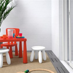 Табурет детский МАМОНТ белый, от 2 до 7 лет, безвредный пластик, 01.022.01.04.1 - фото 16566715