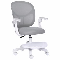 Кресло детское с подставкой для ног BRABIX "Toy MG-205", сетка/ткань TW, серое, 533153 - фото 16566787