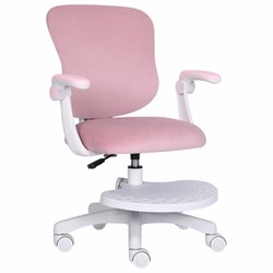 Кресло детское с подставкой для ног BRABIX "Sky MG-206", велюр, розовое, 533154 - фото 16566788