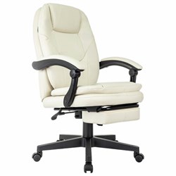 Кресло офисное CH-868N-BF, синхромеханизм, подставка для ног, экокожа, бежевое, 2018357 - фото 16566790