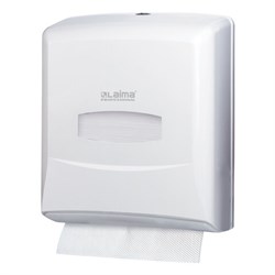 Диспенсер для полотенец LAIMA PROFESSIONAL CLASSIC (Система H3), V-сложения, белый, ABS-пластик, 601426 - фото 16567068