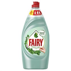 Средство для мытья посуды, 900 мл, FAIRY (Фейри) Нежные руки "Чайное дерево и мята" - фото 16567171