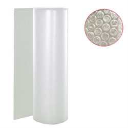 Пленка воздушно-пузырчатая 2-х слойная, ширина 1,2 м, длина 50 м, плотность 40 г/м2 - фото 16567188