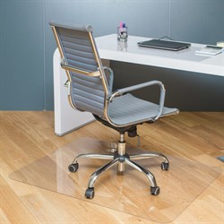 Коврик защитный напольный BRABIX, поликарбонат, 90х120 см, глянец, толщина 1 мм, 604845 - фото 16567223