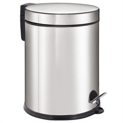 Ведро мусорное с педалью 12 литров "Classic Plus", ЗЕРКАЛЬНОЕ, нержавеющая сталь, со съемным внутренним ведром, LAIMA, ТУРЦИЯ, 608113 - фото 16567449