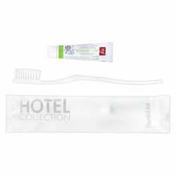 Зубной набор КОМПЛЕКТ 300 шт., HOTEL COLLECTION (зубная щётка + зубная паста 5 г), саше, флоупак, 81646, 00-00027999 - фото 16567567