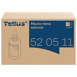 Картридж с жидким мылом-пеной одноразовый Tellus/TORK (Система S4) Advanced, мягкое, 1 л, 520511 - фото 16567574