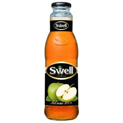 Сок яблочный SWELL осветленный в стеклянной бутылке 0,75 л, для детского питания, 4040180070 - фото 16567929