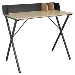 Стол на металлокаркасе BRABIX "LOFT CD-007", 800х500х840 мм, органайзер, комбинированный, 641227 - фото 16568208