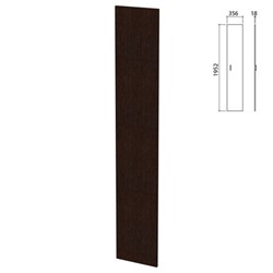 Дверь ЛДСП высокая "Приоритет" (356х18х1952 мм), БЕЗ ФУРНИТУРЫ, венге, К-938, К-938 венге - фото 16568384