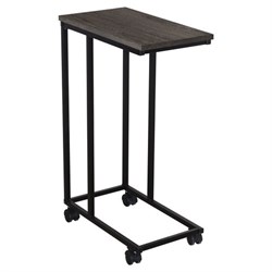 Стол журнальный BRABIX "LOFT CT-001", 450х250х680 мм, на колёсах, металлический каркас, цвет морёный дуб, 641859 - фото 16568393