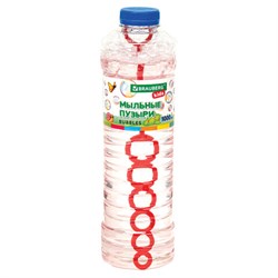 Мыльные пузыри 1000 мл, индивидуальная упаковка, BRAUBERG KIDS, 665455 - фото 16568615