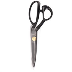 Ножницы портновские 240 мм, КЛАССИЧЕСКИЕ, черные, ручки с силиконовым покрытием, ОСТРОВ СОКРОВИЩ, 665598 - фото 16568629