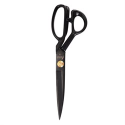 Ножницы портновские 290 мм, КЛАССИЧЕСКИЕ, черные, ручки с силиконовым покрытием, ОСТРОВ СОКРОВИЩ, 665599 - фото 16568630