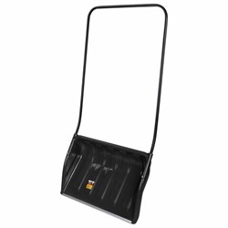 Лопата снеговая СКРЕПЕР 70х47 см пластиковый ЧЕРНЫЙ, алюминиевая планка, рукоятка 110 см, СУПЕРПРОЧНЫЙ, ГРАНДМАСТЕР, 700342 - фото 16568899